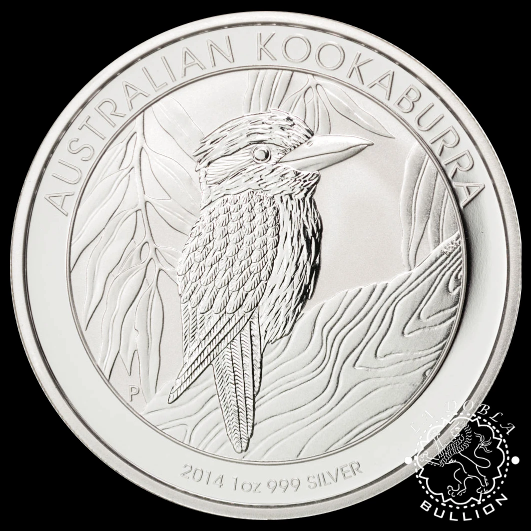 Moneda de Plata Kookaburra 1 oz BU - Australia - 2014 - Reverso