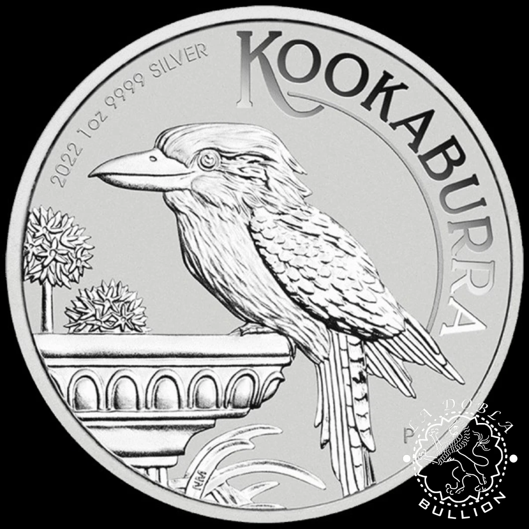 Moneda de Plata Kookaburra 1 oz BU - Australia - 2022 - Reverso