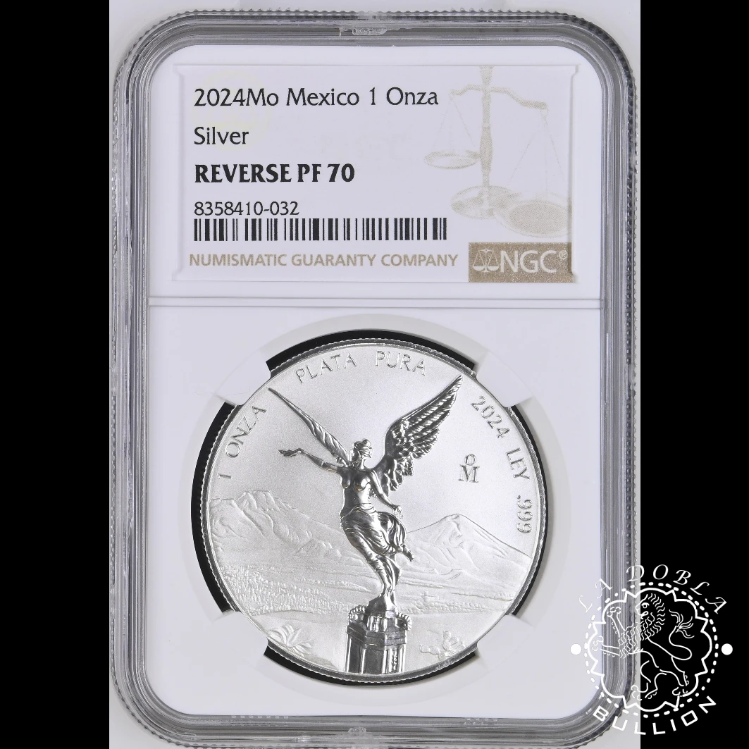 Moneda de Plata Libertad 1 oz Reverse Proof - México - 2024 - NGC PF70