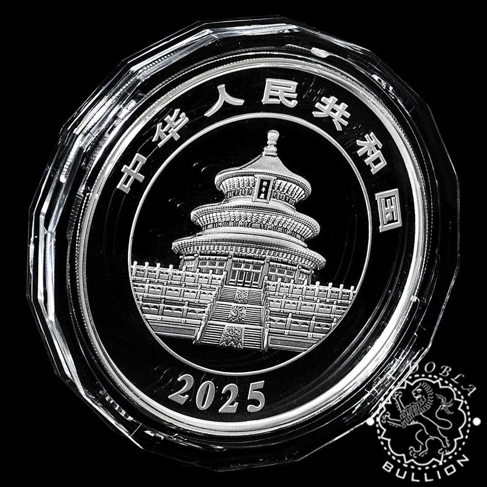 Moneda de Plata Panda 150 g Proof - China - 2025 - Reverso