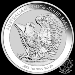 Moneda de Plata Wedge Tailed Eagle 1 oz BU - Australia - 2025 - Reverso