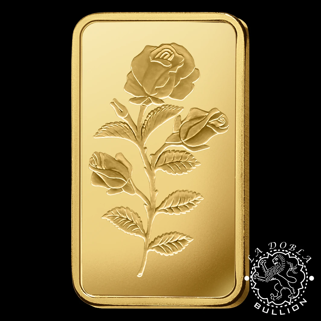 Lingote de Oro 1 oz Rosa - PAMP Rose - Anverso