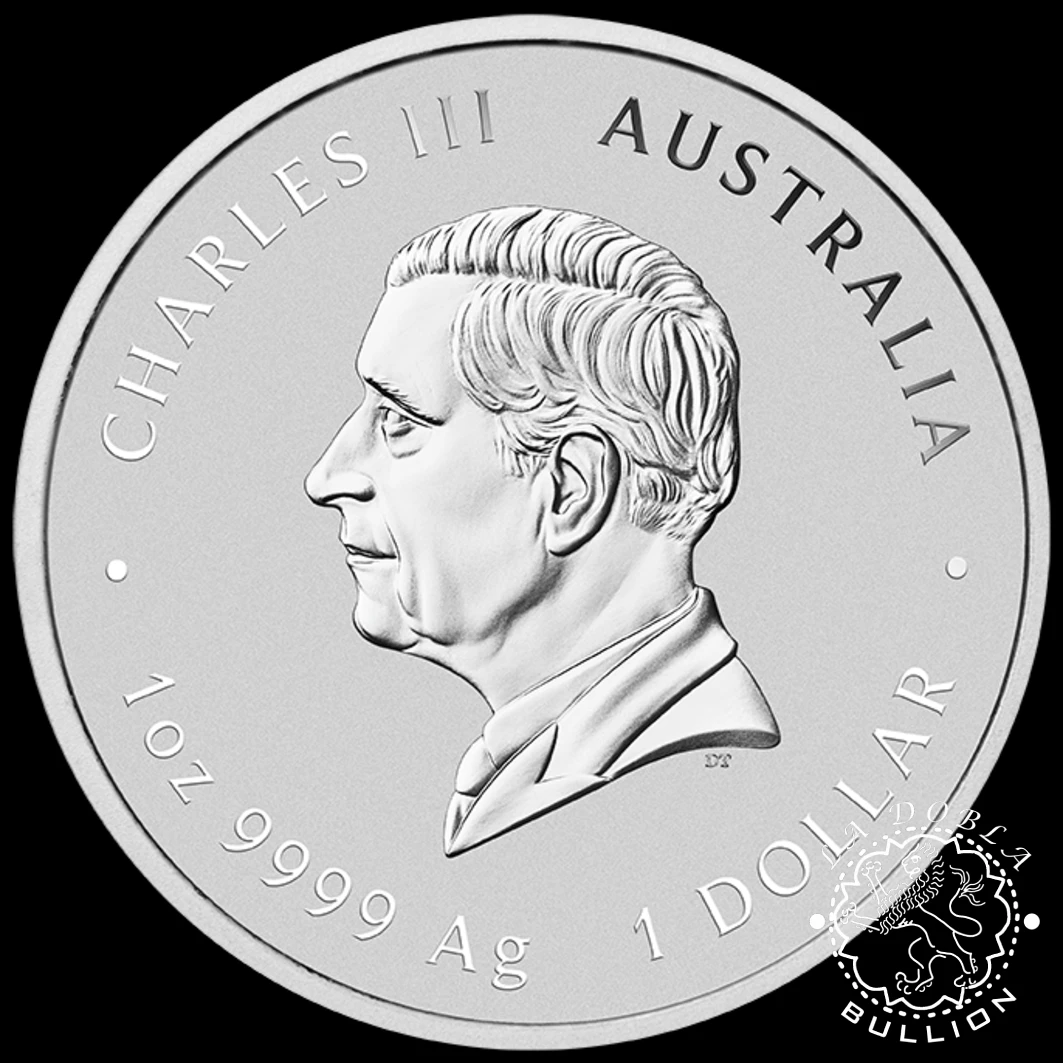 Moneda de Plata Serie Lunar III Serpiente 1 oz Coloreada - Australia - 2025 - Anverso