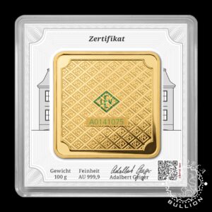 Lingote de Oro 100 g - GEIGER - Anverso