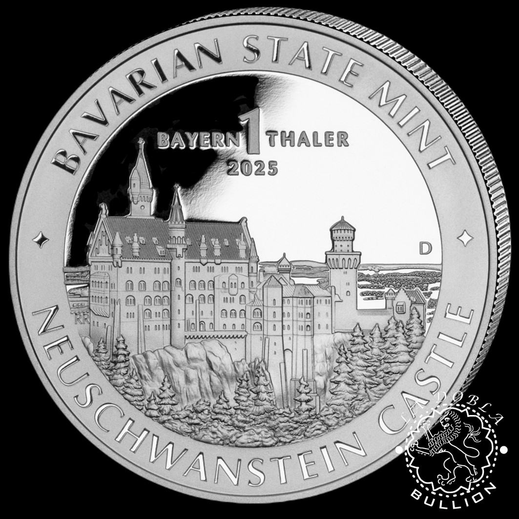 Moneda de Plata Bayern Thaler 1 oz - BU - Alemania - 2025 Reverso