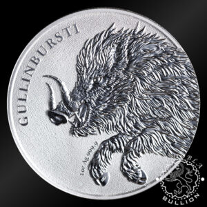 Moneda de Plata Germania Beasts Gullinbursti 1 oz BU – Germania – 2025 - Reverso