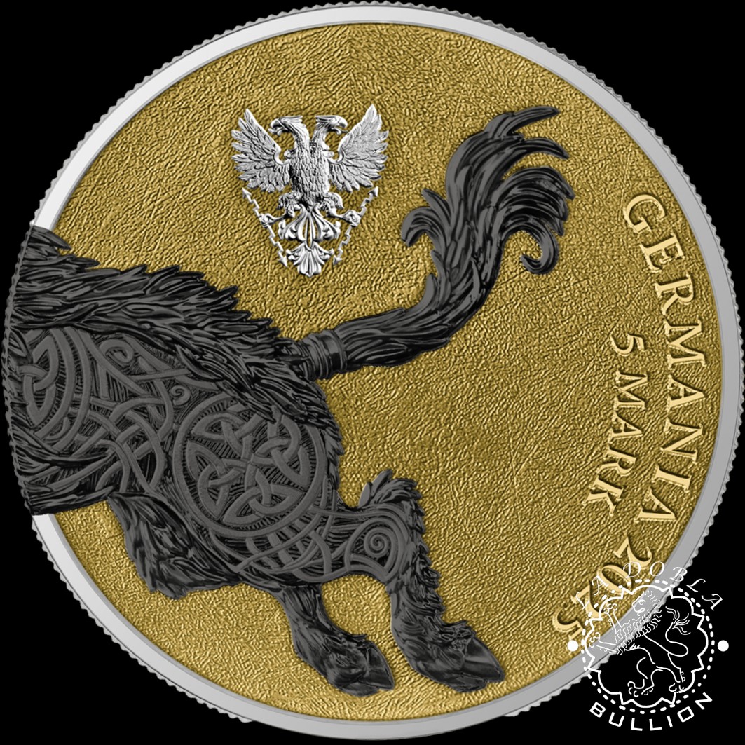 Moneda de Plata Germania Beasts Gullinbursti Geminus 2 x 1 oz BU - Germania - 2025 - Anverso