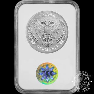 Moneda de Plata Germania 1 oz First Day of Production - MS70 - Germania - 2025 - Cápsula Anverso
