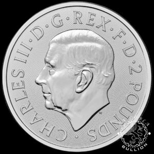 Moneda de Plata St. George & The Dragon 1 oz BU - Reino Unido - 2025 - Anverso