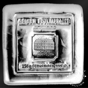 Lingote de Plata Fundida 250 g - GEIGER - Reverso