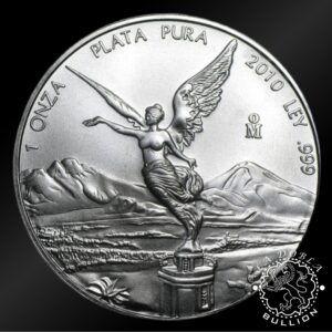 Moneda de Plata Libertad 1 oz BU - México - 2010 - Reverso