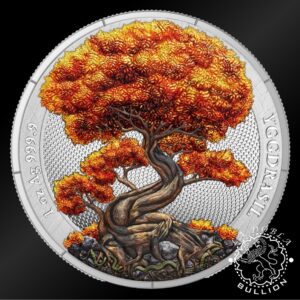 Moneda de Plata Mythical Forest Yggdrasil Autumn - 1 oz BU - 2025 - Reverso