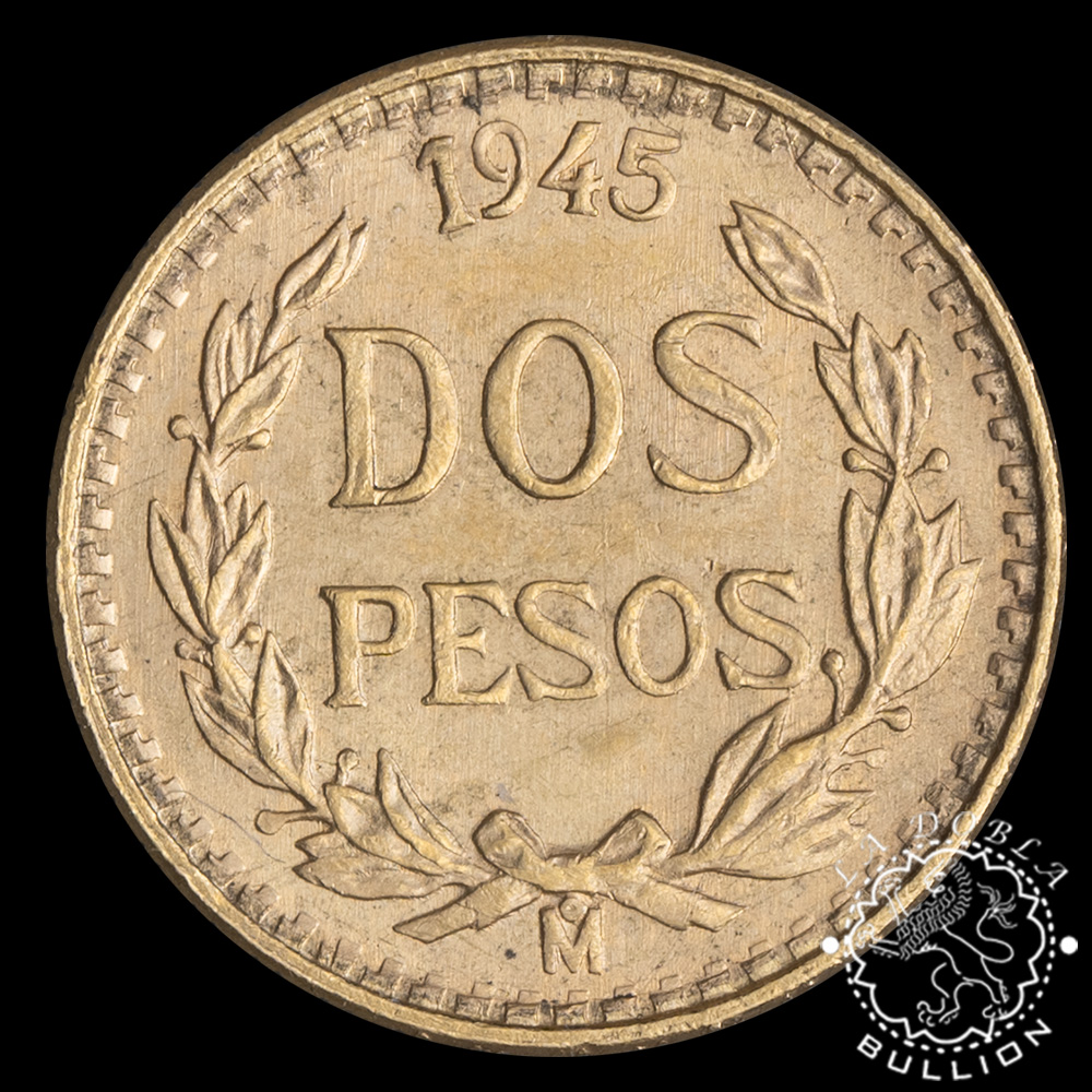Moneda de Oro 2 Pesos - México - Año Aleatorio
