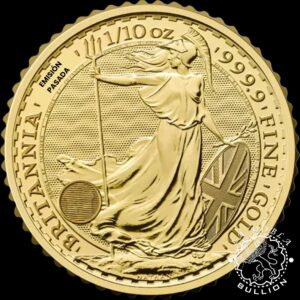 Moneda de Oro Britannia 1 10 oz BU - Reino Unido - EMISIÓN PASADA - Reverso