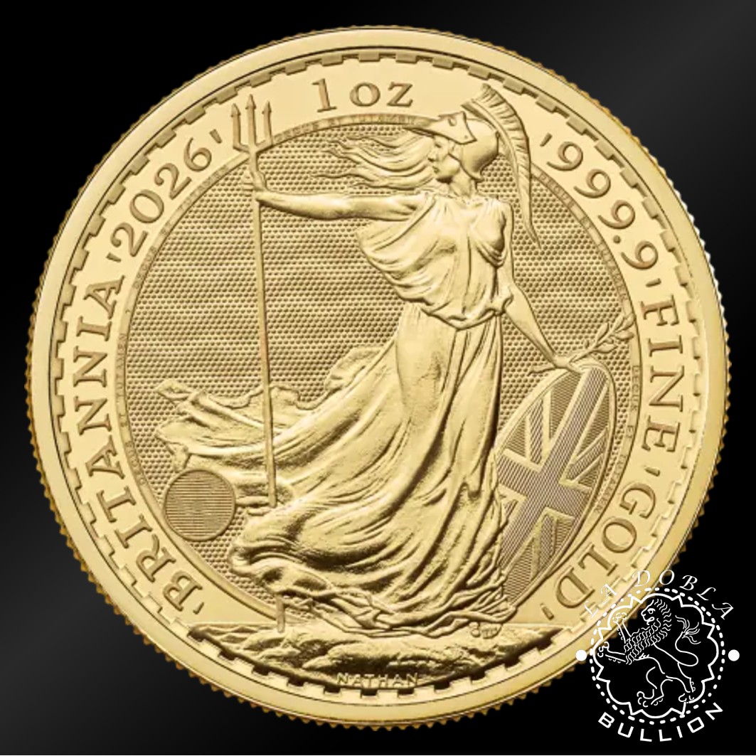 Moneda de Oro Britannia 1 oz - Reino Unido - 2026 - Reverso