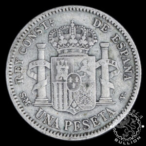 1869 - 1905 - 1 Peseta de Plata - ESPAÑA - Reverso