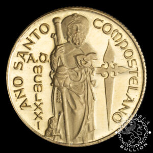 Medalla de Oro Camino de Santiago - 110 oz - España - 1971 - Recomprada - Anverso