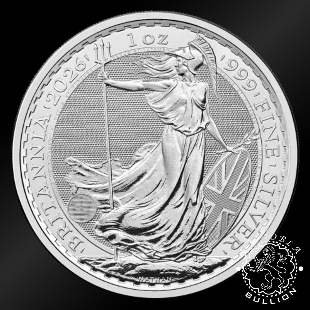 Moneda de Plata Britannia 1 oz BU - Reino Unido - 2026 - Reverso