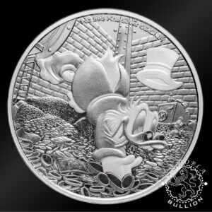 Moneda de Plata Disney Tío Gilito 1 oz BU - Niue - 2025 - Reverso