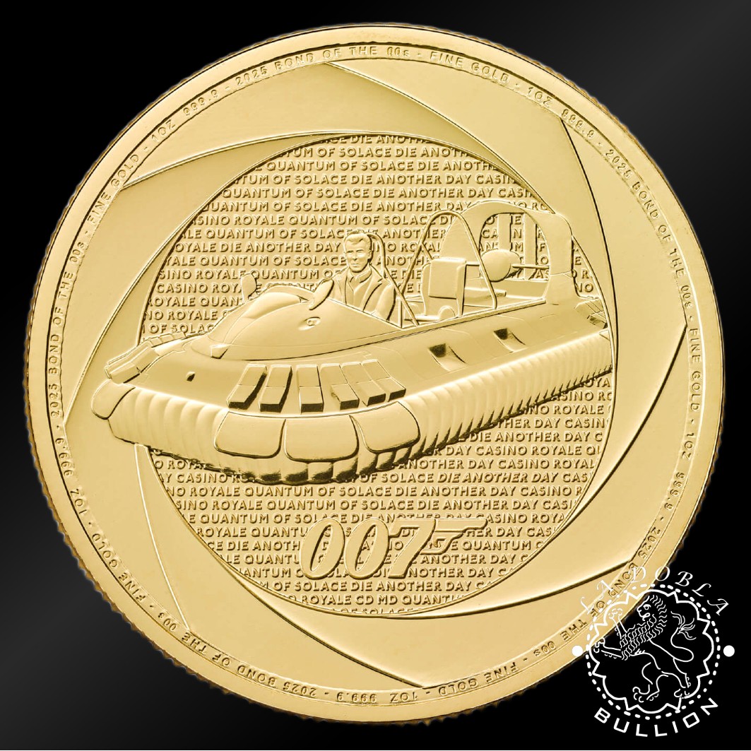 Moneda de Oro Bond of the 2000's 1 Oz BU - Reino Unido - 2025 - Reverso