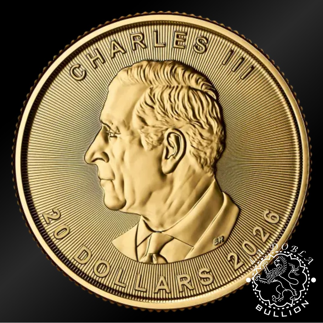 Moneda de Oro Maple Leaf 1 2 oz BU – Canadá – 2026 - Anverso