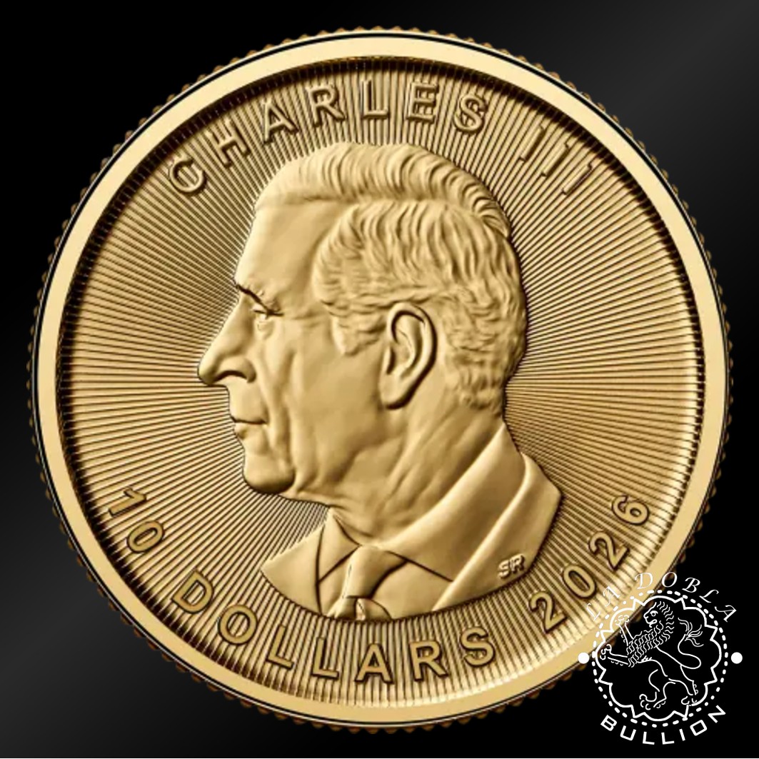 Moneda de Oro Maple Leaf 1 4 oz BU – Canadá – 2026 - Anverso