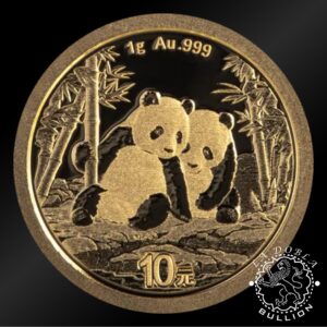 Moneda de Oro Panda 1 g - China - 2026 - Reverso