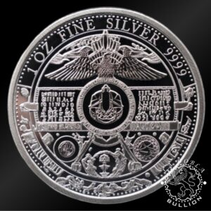 Moneda de Plata AI Coin 1 oz BU - Chad - 2023 - REverso