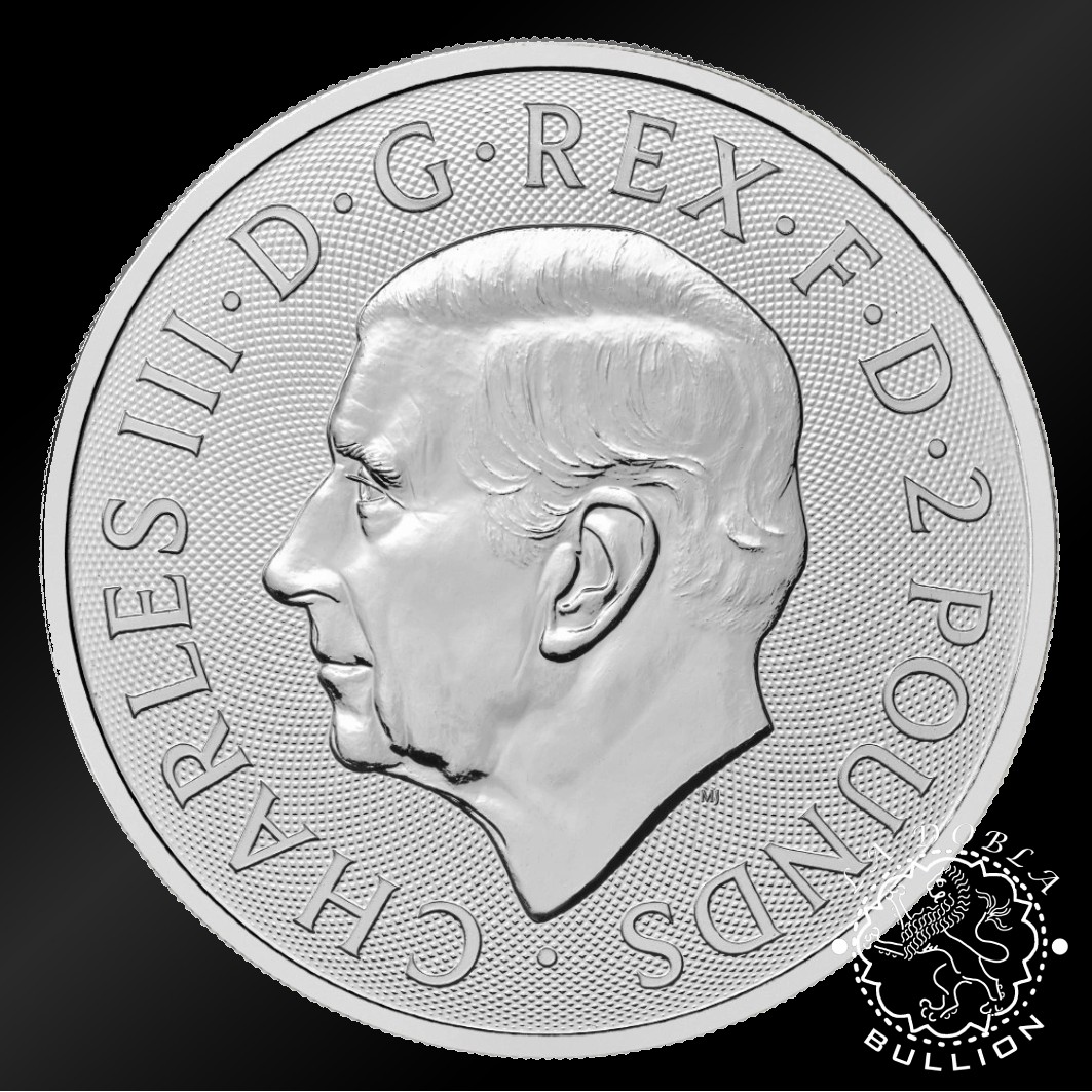 Moneda de Plata Gothic Horror Dracula 1 Oz BU - Reino Unido - 2025 - Anverso