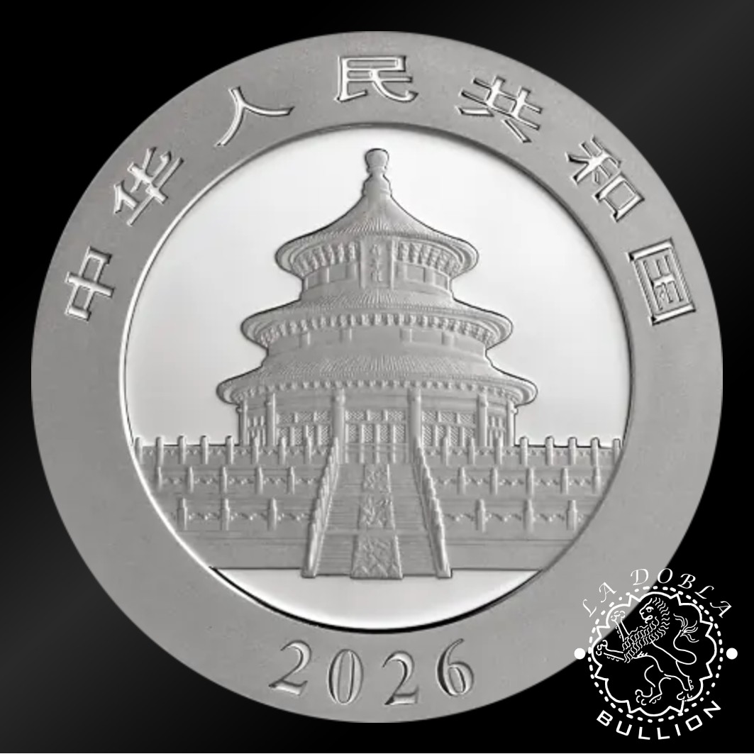 Moneda de Plata Panda 30 g BU - China - 2026 - Anverso