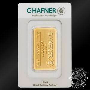 Lingote de Oro 25 g - C.Hafner - Reverso