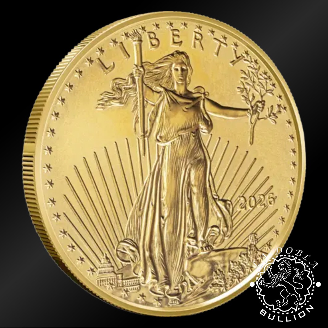 Moneda de Oro American Eagle 1 2 oz BU - EE.UU. - 2026 - Reverso