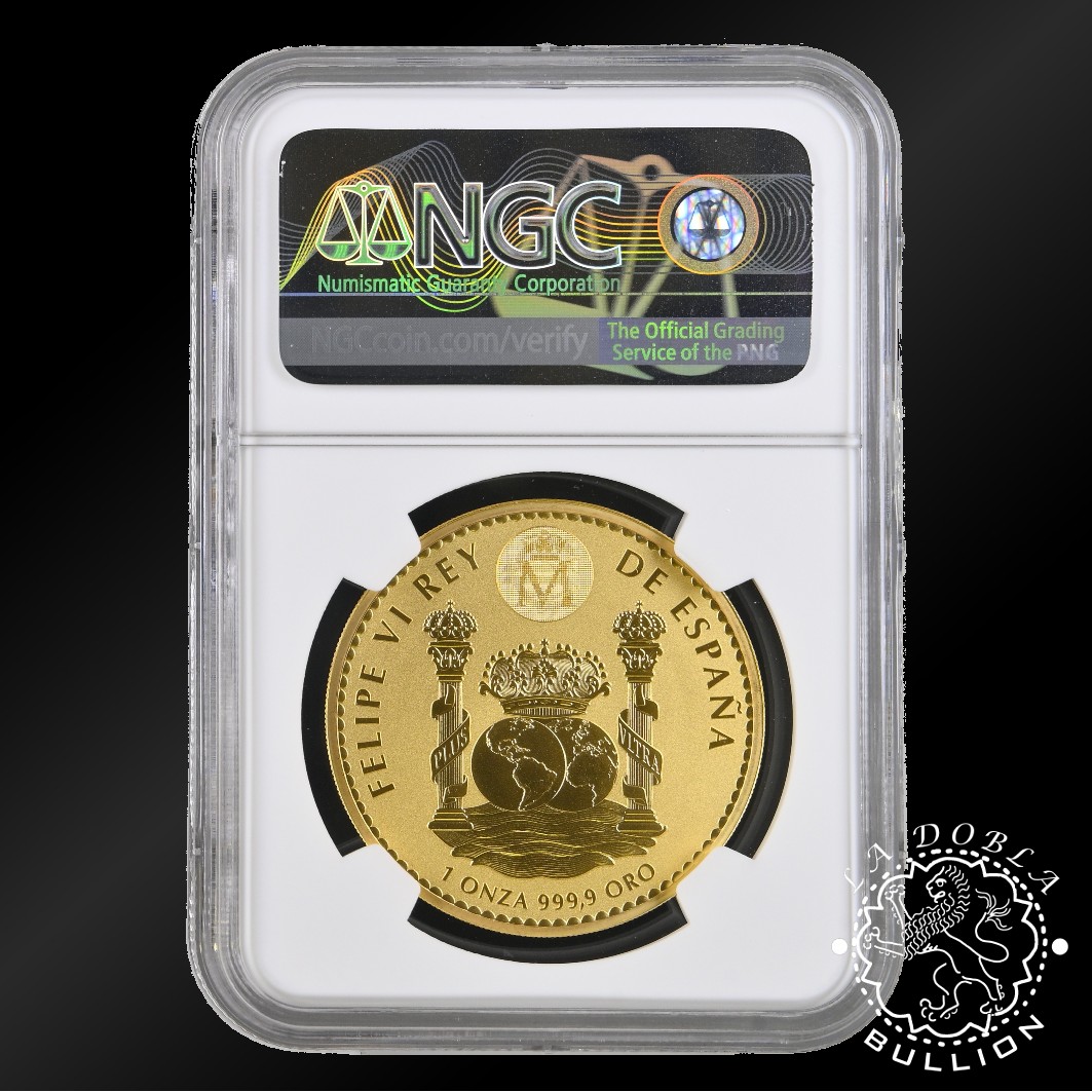 Moneda de Oro Oso Pardo 1 oz Proof Inverso - España - 2025 - NGC PF70 - Anverso