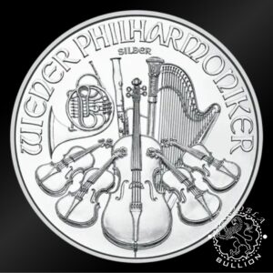 Moneda de Plata Filarmónica 1 oz BU - Austria - 2026 - Reverso