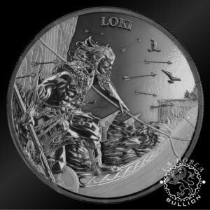 Moneda de Plata Ragnarok Loki 1 oz Black Silver BU - Germania - 2025 - Reverso