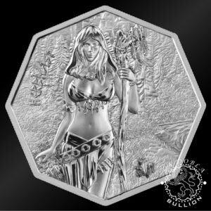 Moneda de Plata Witchcraft Herbalist 1 oz BU - Germania - 2025 - Reverso