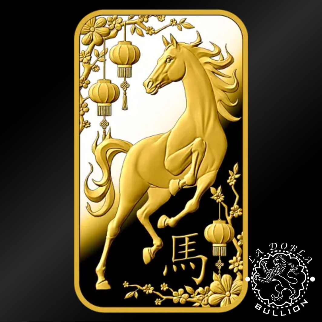Lingote de Oro Caballo 5 g - ARGOR-HERAEUS - Lingote