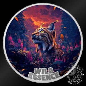 Moneda de Plata Wild Essence Lince 1 oz BU - Liberia - 2026 - Reverso