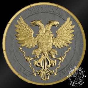 Moneda de Plata Mythical Forest Yggdrasil Goldenleaf - 1 oz BU - 2025 - Anverso