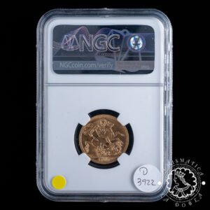 Moneda de Oro Soberano Jorge V - 1912 - NGC AU58