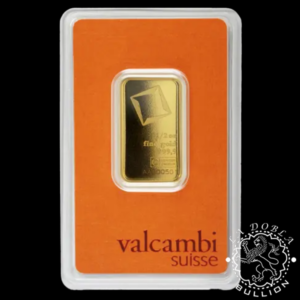 Lingote de Oro 1 2 oz - VALCAMBI - Reverso