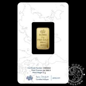 Lingote de Oro 5 g Rosa - PAMP Rose - Anverso
