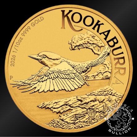 Moneda de Oro Kookaburra 1/10 oz BU – Australia – 2026