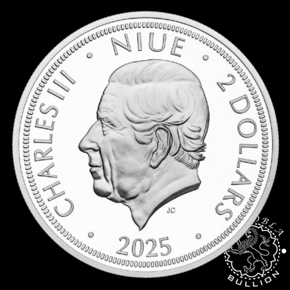 Moneda de Plata Águila Eslovaca 1 oz BU - Niue - 2025 - Anverso