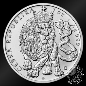 Moneda de Plata León Checo 1 oz BU - Niue - 2026 - Reverso