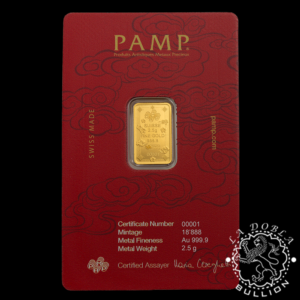 Lingote de Oro Lucky Cat 2,5 g - PAMP - Lingote Anverso