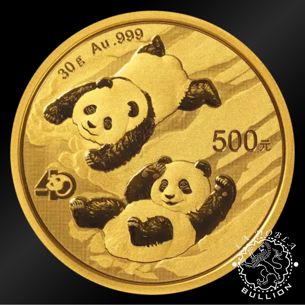 Moneda de Oro Panda 30g BU - China - EMISIÓN PASADA - Anverso