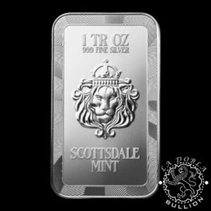 Lingote de Plata Dragón Hánshuāng 1 oz - Scottsdale Mint - Anverso