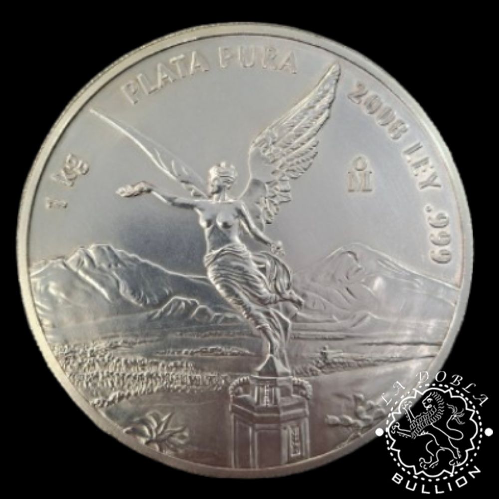 Moneda de Plata Libertad 1 kg BU - México - 2008 - Recomprada - Reverso