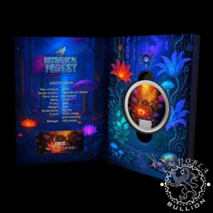 Moneda de Plata Mechanical Forest Abeja 1 oz Proof - Liberia - 2026 - Estuche Intern